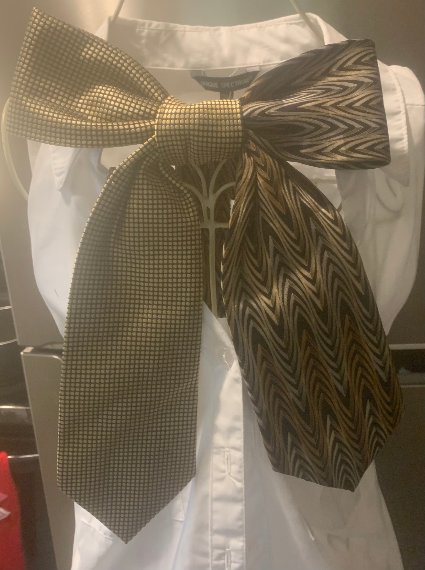 Golden Hour Chevron Necktie Necklace