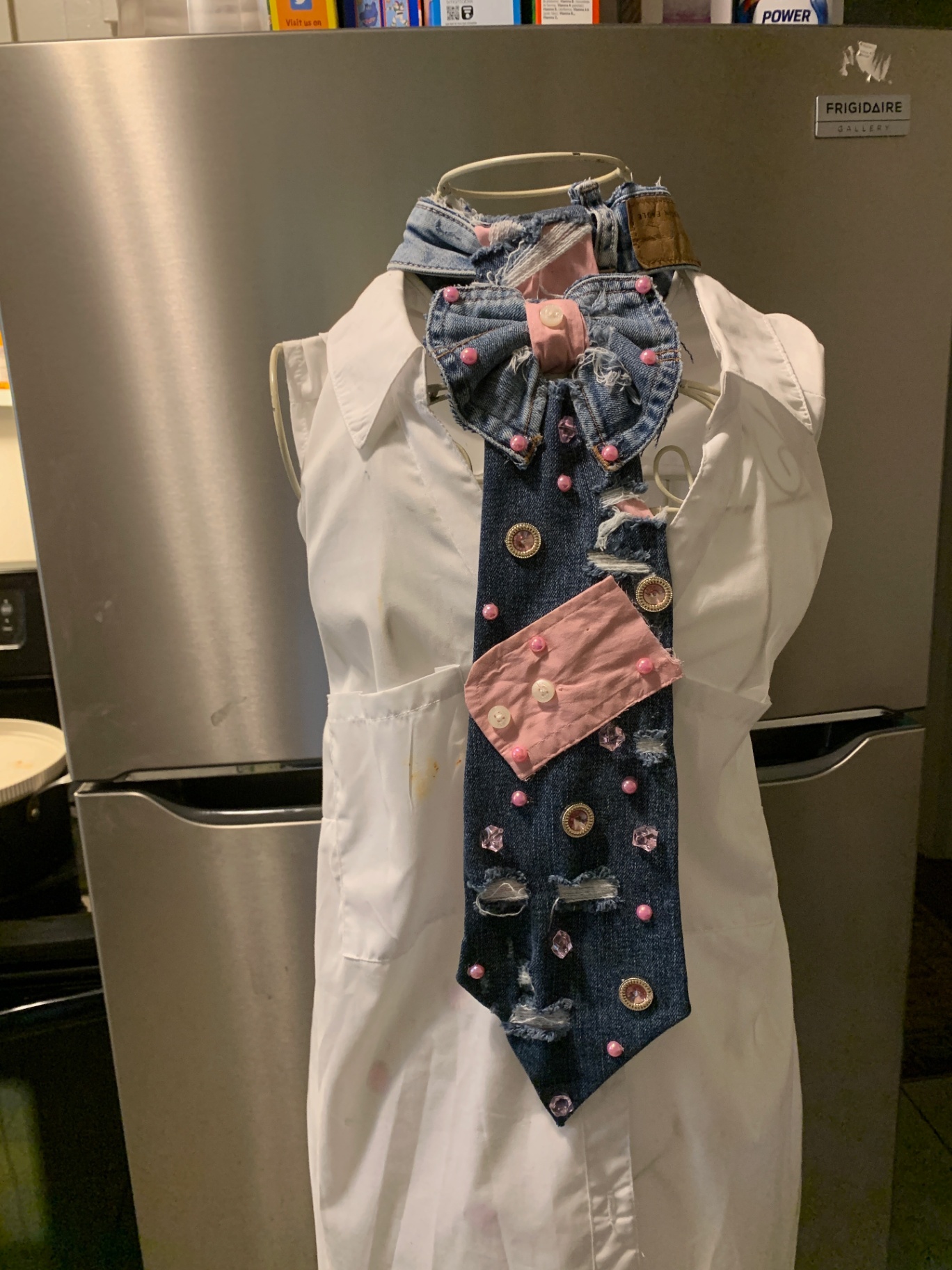 Blush Pearl Denim Tie