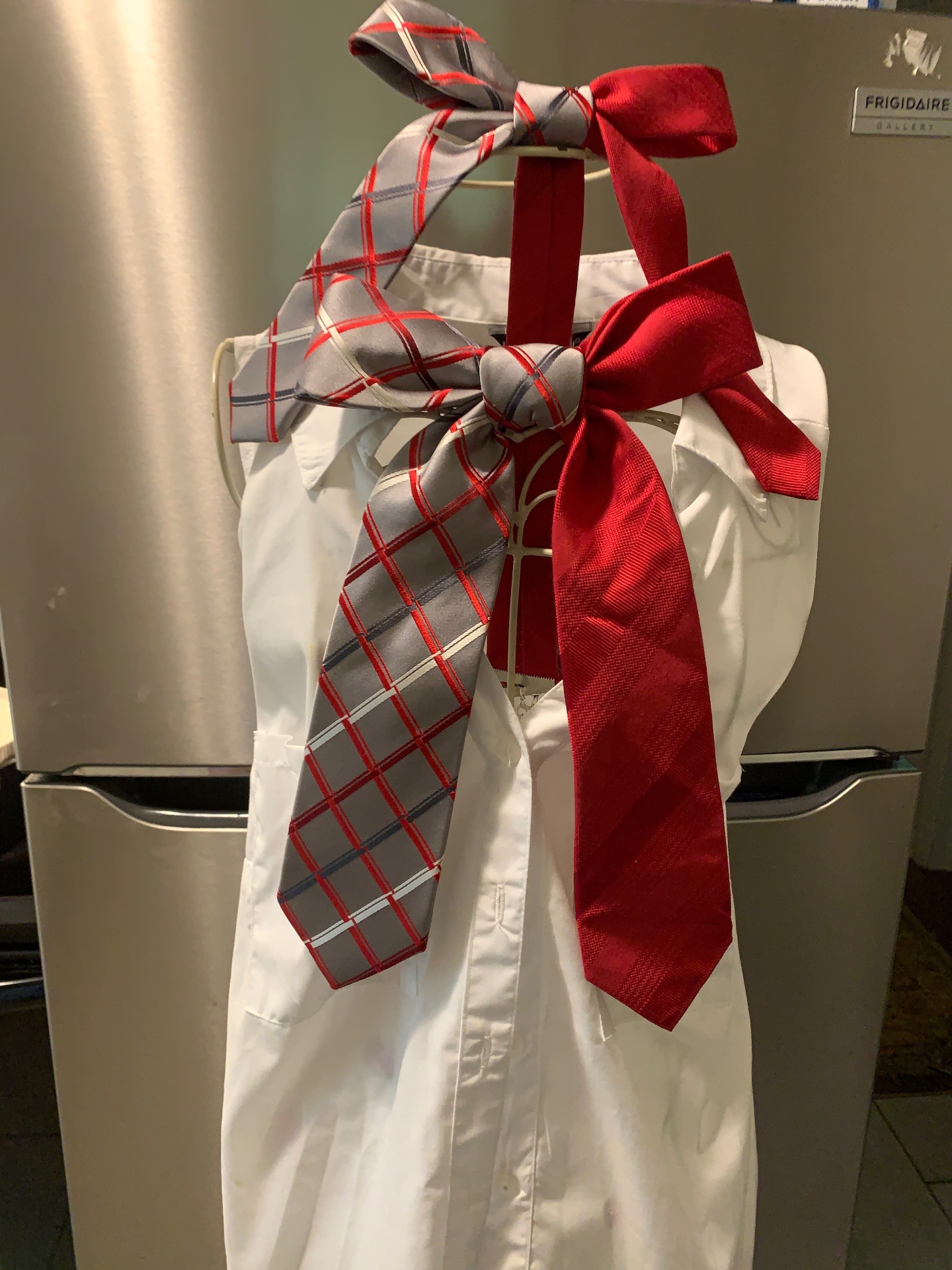 Silver Plaid & Crimson Set