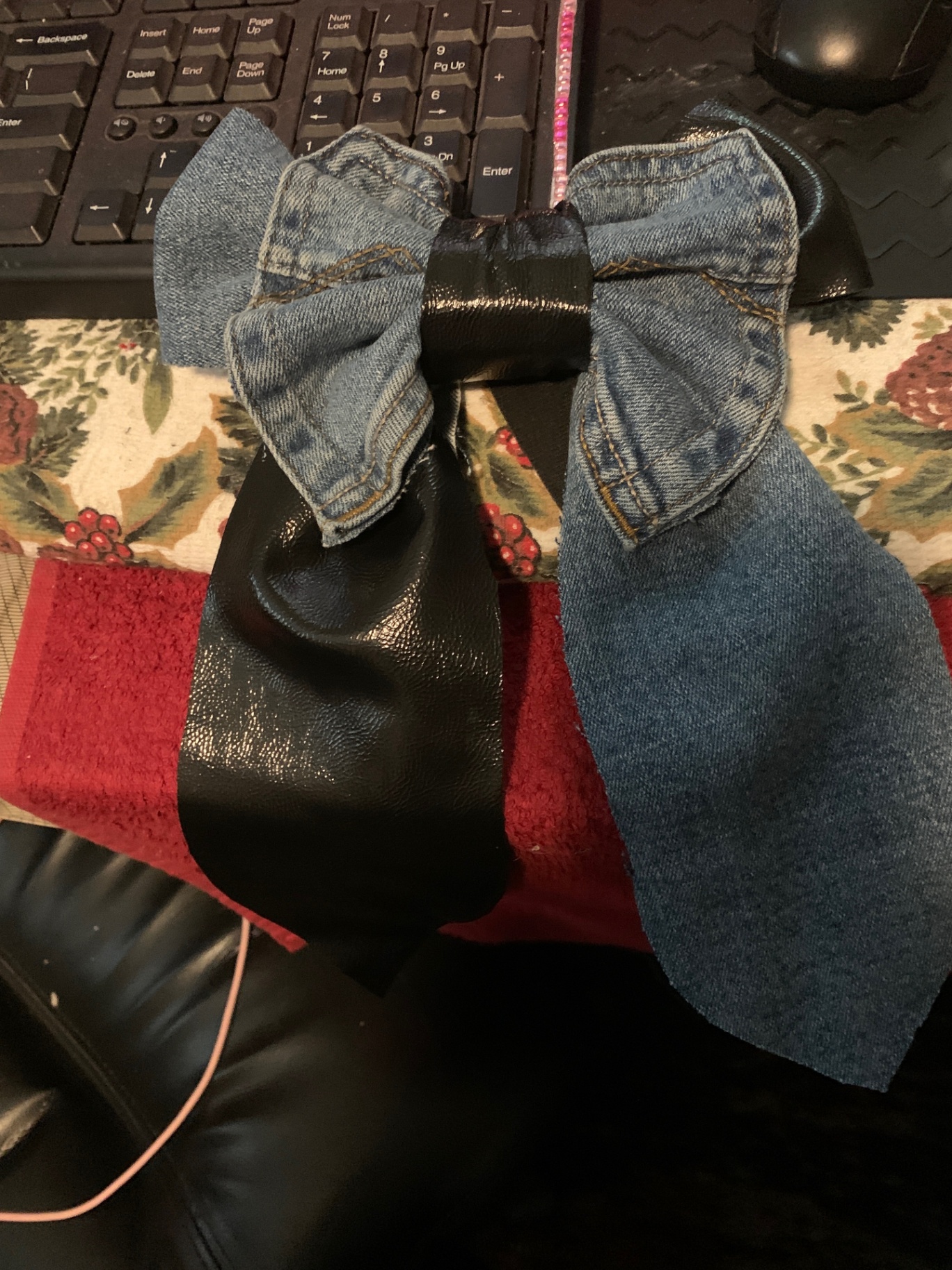 Indigo Leather Duo Set